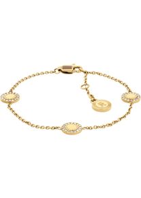 Tommy Hilfiger Damen Armkette "MINI CRYSTALS, 2780904, 2780905, 2780906", Edelstahl, gold, Edelstahl, Armbänder, mit Emaille - mit Glasstein
