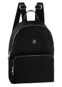 Tommy Hilfiger Cityrucksack "POPPY NEW BACKPACK", schwarz, Nylon, Basic, Rucksäcke, in dezentem Stil