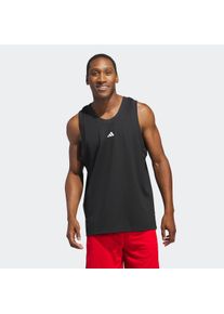 Herren Trainingstop "LEGENDS TANK", schwarz-weiß, sportlich, Gr. S, adidas Performance, clean, Obermaterial: 100% Polyester, Tops