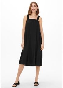 Only Damen Trägerkleid "ONLMAY S/L MIX DRESS JRS", schwarz, casual, Gr. XS, unifarben, Jersey, Obermaterial: 100% Baumwolle, Kleider