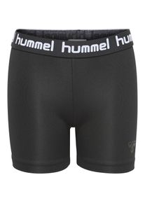Hummel Kinder Radlerhose "TONA TIGHT SHORTS", schwarz, sportlich, Gr. 152, Obermaterial: 90% Polyester, 10% Elasthan, Hosen, für Kinder