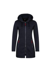 DEPROC Active Damen Strickmantel "KENNEWICK LONG", blau, casual, Gr. 48, 100% Polyester, Mäntel, außergewöhnlicher Feinstrickmantel mit