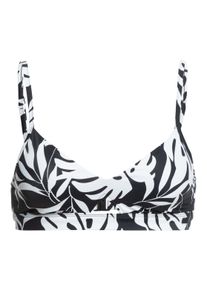 Roxy Damen Triangel-Bikini-Top "Roxy Love The Cross Step", schwarz-weiß, Gr. XL, 74% Nylon, 26% Elasthan, Bikini-Oberteile