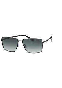 Marc O'Polo MARC O'POLO Damen Sonnenbrille "505114", schwarz, klassisch, metallic, Brillen, Form rechteckig, Logoschriftzug auf Bügel und Glas, Polyamid UV 400