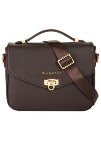 Bugatti Damen Umhängetasche "ELLA", braun, Kunstfaser, unifarben, leicht glänzend, Taschen
