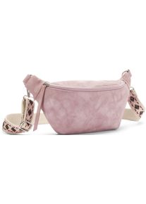 Vivance Damen Bauchtasche "Umhängetasche, Hüfttasche", rosa, Lederimitat, unifarben, bestickt, Taschen, Crossbody-Bag, Gürteltasche, austauschbarer