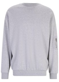 DEF Herren Rundhalspullover "DEF Herren Crewneck Joe", grau, casual, Gr. S, unifarben, 90% Baumwolle, 10% Polyester, Pullover