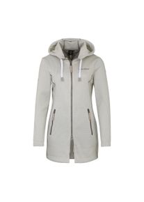DEPROC Active Damen Strickmantel "KENNEWICK LONG", weiß, casual, Gr. 46, 100% Polyester, Mäntel, außergewöhnlicher Feinstrickmantel mit