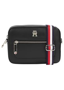 Tommy Hilfiger Damen Mini Bag "ICONIC TOMMY CAMERA BAG CORP", schwarz, Lederimitat, Taschen, im kleinen Format