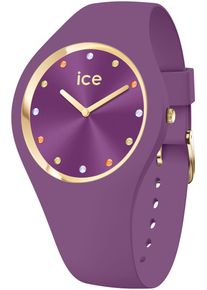 Ice Watch ICE-WATCH Damen Quarzuhr "ICE cosmos - Small+ - 2H (colour stones)", lila, Armbanduhren, Armbanduhr, Damenuhr, Silikonarmband, analog