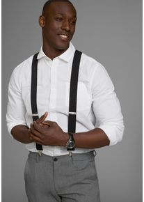 MAN'S WORLD MAN'S WORLD Herren Hosenträger, schwarz-weiß, festlich,elegant,sportlich, gepunktet, gemustert, Obermaterial: 82% Polyester, 18% Elasthan,