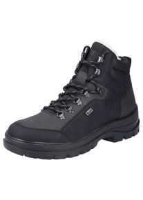 Rieker Herren Winterboots "Flip Grip", Gr. 45, schwarz, Lederimitat, Textil, sportlich, Schuhe, Outdoorboots mit umklappbaren Spikes an der