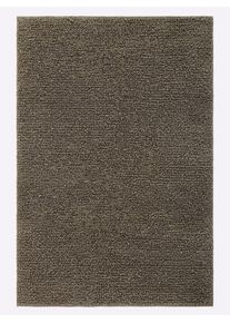 Teppich HEINE HOME, B:60cm H:20mm L:90cm, grau, Wolle, Schurwolle, Teppiche