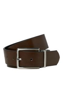 Jack & Jones JACK & JONES Damen Ledergürtel "JACGARDA REVERSIBLE BELT NOOS", braun, modisch, Gr. 90, unifarben, Kunstfaser, Gürtel