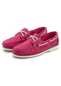 ELBSAND Damen Bootsschuh, Gr. 38, pink, Obermaterial: 100% Rindsleder. Futter: 100% Rindsleder. Decksohle: 100% Lederimitat. Laufsohle: 100%