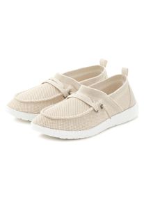 Vivance Damen Sneaker "Freizeitschuh, Halbschuh", Gr. 41, beige, Obermaterial: 50% Lederimitat, 50% Textilmaterial. Futter: 100% Textilmaterial.