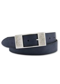 Bernd Götz BERND GÖTZ Damen Ledergürtel, blau, casual,Basic,klassisch, Gr. 100, unifarben, Leder, Gürtel, mit flächiger Designschließe