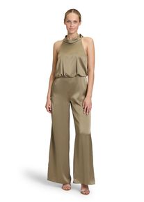 Vera Mont Damen Overall "Vera Mont Jumpsuit mit Taschen", blau, festlich, Gr. 36, Satin, Obermaterial: 98% Polyester, 2% Elasthan. Futter: 100%