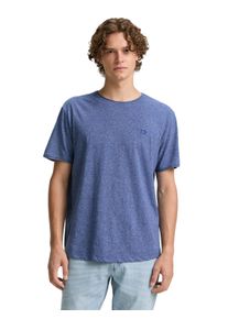 Herren T-Shirt, blau, modisch, Gr. XXL, Tom Tailor Denim, Jersey, Obermaterial: 50% Baumwolle, 50% Polyester, Shirts, in Melange-Optik