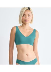 Sloggi Damen Bustier "ZERO Feel 2.0 Bralette", Gr. XS, blau, Single Jersey, Obermaterial: 76% Polyamid, 24% Elasthan, modisch, BHs, nahtlos und