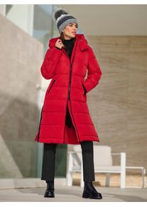 Heine Damen Steppmantel, lila, Gr. 48, unifarben, unifarben mit Farbeinsatz, unifarben mit Farbeinsätzen, 100% Polyester, Wattierung:100% Polyester,