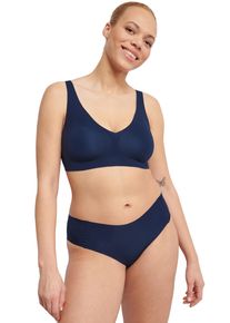 Sloggi Damen Bustier "ZERO Feel 2.0 Bralette", Gr. XXL, blau, Single Jersey, Obermaterial: 76% Polyamid, 24% Elasthan, unifarben, modisch, BHs,