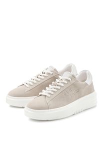 ELBSAND Damen Sneaker "Schnürschuh", Gr. 37, grau, Obermaterial: 95% Ziegenleder, 5% Schafsleder. Futter: 100% Lederimitat. Decksohle: 100%