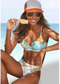 Sunseeker Damen Bügel-Bikini "Allis", gelb, Gr. 38, Microfaser, Microfaser, Bikini-Sets, mit kleinem Zierring vorne