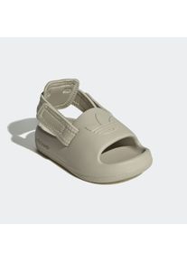 Badesandale "ADIFOM ADILETTE KIDS", adidas originals, Gr. 21, grau, Synthetik, Textil, sportlich, Schuhe, für Kinder