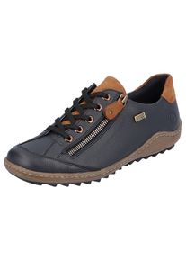 Remonte Damen Schnürschuh, Gr. 36, bunt, Leder, unifarben mit Farbeinsatz, sportlich, Schuhe, mit Tex-Ausstattung, Freizeitschuh, Halbschuh,