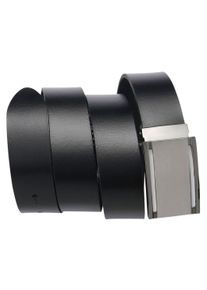 Bernd Götz BERND GÖTZ Damen Koppelgürtel, schwarz, casual,modisch,klassisch, Gr. 85, unifarben, Leder, Gürtel, mit gebürsteter Schließe