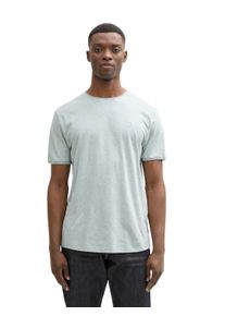 Herren T-Shirt, blau, modisch, Gr. XL, Tom Tailor Denim, Jersey, Obermaterial: 50% Baumwolle, 50% Polyester, Shirts, in Melange-Optik
