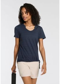 Killtec Damen T-Shirt "KOS 46 WMN TSHRT", blau, sportlich, Gr. 42, Obermaterial: 93% Polyester, 7% Elasthan, Shirts