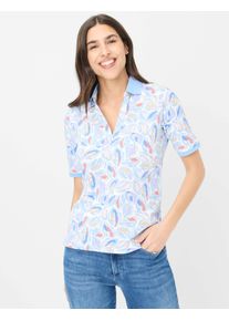 Brax Damen Poloshirt "Style CLEO", blau, Gr. 48, 97% Baumwolle, 3% Elasthan, Shirts