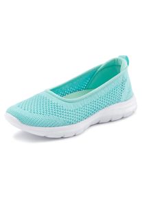 Lascana Damen Sneaker Ballerinas, Gr. 36, blau, Obermaterial: 100% Textilmaterial. Futter: 100% Textilmaterial. Decksohle: 100% Textilmaterial.