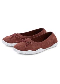 Lascana Damen Sneaker Ballerinas, Gr. 41, rot, Obermaterial: 100% Textilmaterial. Decksohle: 100% Textilmaterial. Laufsohle: 100% Synthetik,