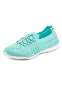 Lascana Damen Sneaker "Slipper, Halbschuh, leichtes Meshmaterial", Gr. 42, blau, Obermaterial: 100% Textilmaterial. Futter: 100% Textilmaterial.