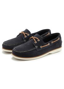 ELBSAND Damen Bootsschuh, Gr. 45, blau, Obermaterial: 100% Rindsleder. Futter: 100% Rindsleder. Decksohle: 100% Lederimitat. Laufsohle: 100%