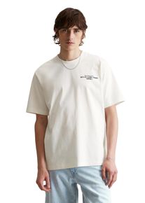 Marc O'Polo Herren T-Shirt, weiß, casual, Gr. M, MARC O'POLO DENIM, Single Jersey, Obermaterial: 100% Baumwolle, Shirts, großer Rückenprint, oversized