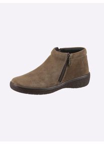 Casual Looks Damen Stiefelette, Gr. 42, braun, Veloursleder, sportlich, Schuhe