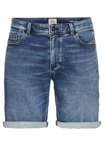 Camel Active Herren Bermudas, lila, casual, Gr. 32, unifarben, Denim/Jeans, Obermaterial: 86% Baumwolle, 13% Polyester, 1% Elasthan, Hosen, im