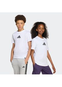 Kinder T-Shirt "J ANIME T", weiß, sportlich, Gr. 176, adidas Sportswear, Obermaterial: 100% Baumwolle, Shirts