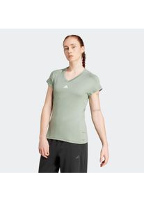 Damen T-Shirt "TR-ES MIN T", grün, sportlich, Gr. S, adidas Performance, Obermaterial: 93% Polyester, 7% Elasthan, Shirts, Trainingsshirt,