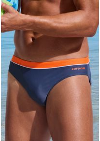 Chiemsee Herren Badehose, bunt, Gr. 4, unifarben mit Farbeinsatz, Recycling-Polyamid, Badehosen, mit farblich abgesetztem Bund