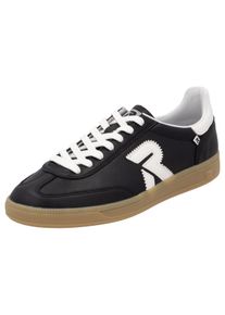 RIEKER SPORT Herren Sneaker "San Diego Swing2GO", Gr. 44, schwarz-weiß, Leder, kontrastfarbene Details, sportlich, Schuhe, Retro-Sneaker aus der