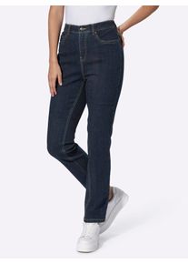 Inspirationen Damen Bequeme Jeans, blau, Gr. 20, unifarben, 99% Baumwolle, 1% Elasthan, Jeans
