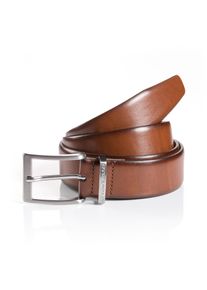 Tom Tailor Damen Ledergürtel "TTBILL", braun, casual,modisch,klassisch, Gr. 100, Materialmix, Gürtel, 3.5 cm breiter Herrengürtel, Freizeit- und