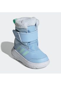 Damen Winterstiefel "WINTERPLAY KIDS STIEFEL", adidas Sportswear, Gr. 22, blau, Synthetik, Textil, sportlich, Schuhe, Snowboots, Winterboots,