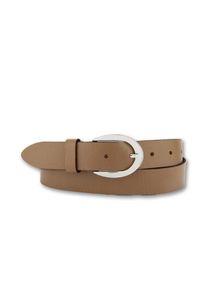Bernd Götz BERND GÖTZ Damen Ledergürtel, braun, casual, Gr. 110, unifarben, Rindsleder, Gürtel, mit silberfarbener Schließe