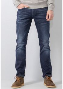 Herren Regular-fit-Jeans "RUSSEL", blau, modisch, Gr. 30, PETROL INDUSTRIES, Denim/Jeans, Obermaterial: 86% Baumwolle, 12% Polyester, 2% Elasthan,